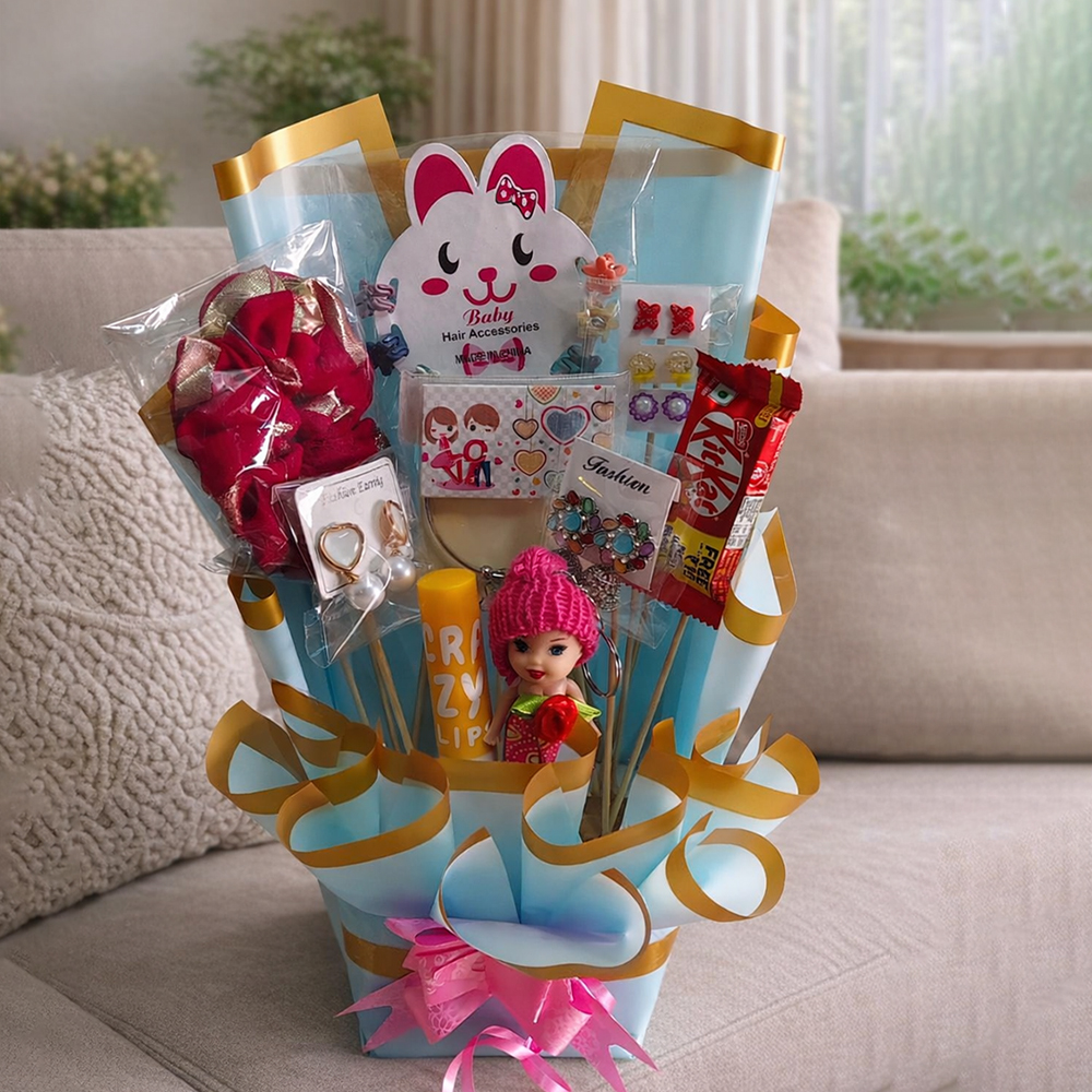 Girls Surprise Gift Bouquet Hamper