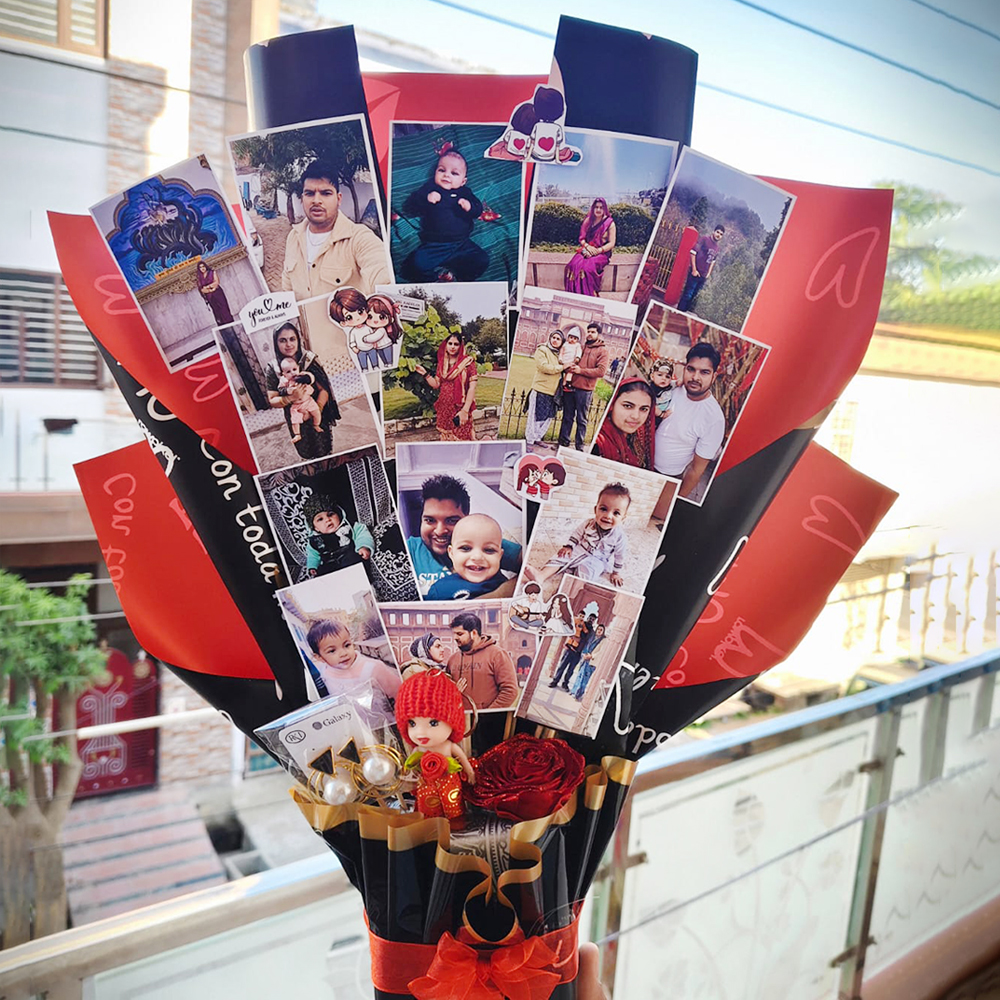 Premium Personalized Photo Memory Bouquet thumbnail 2