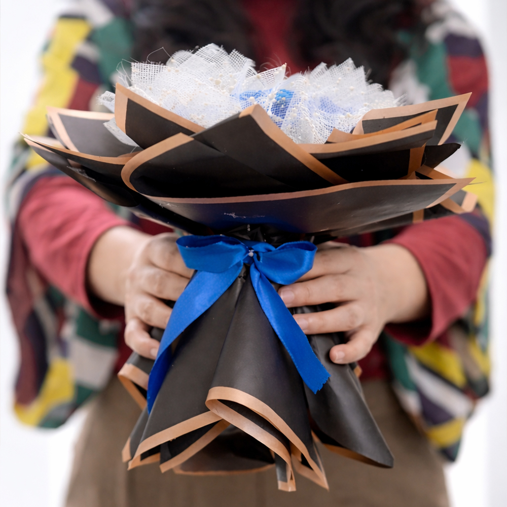 Royal Blue Rose Bouquet